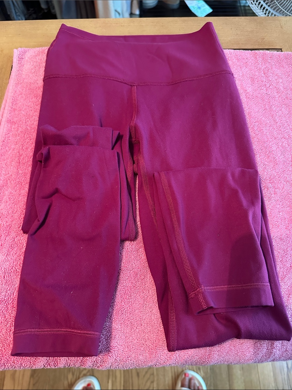 lululemon athletica Girls' Wine Red Performance Leggings